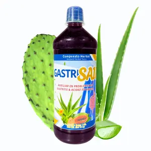 New Tonico Viral GastriSan - Papaya + Sabila (Aloe) + Nopal Cactus + Fenogreco + Arnica - Juice Tonic- Jugo Tonico Premium Para Digestion -   de 1 litro (33.3Fl Oz) Herbal Fitness