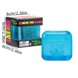 NeeDoh Cube Stress Relief Sensory Toy,  Nice Cube Squeeze Plaything, Ice Candy Block Design, Ideal For Anxiety & Stress Management Limited Edition