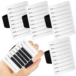 4 Pieces  Holder Eyelash Extension Hand Pallet Tray Tools with Adjustable Wrist Strap Adjustable  Tray Strip Palette One Size Fits Most Eyelash Extension Holder(8-15 Acrylic Lash Extension Tray