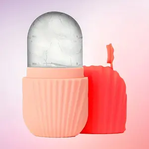 Face Massage Ice Roller for Puffiness Relief Contouring & Radiance Enhancement Skin Care Tool with Ice Tray for Face and Eye Puffiness Relief