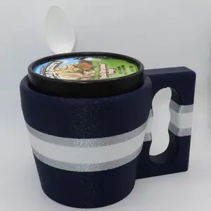 Ice Cream Pint Cup Holder in Football Team Inspired Colors  Gifts for Football Fans