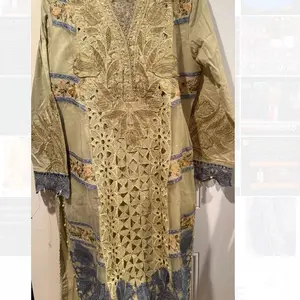 Cotton Embroidered Suit - 3 Pieces for Women, Floral and Leaf Patterns, Casual Wear, Comfortable Women's Clothes - Top, Pants, Womenswear