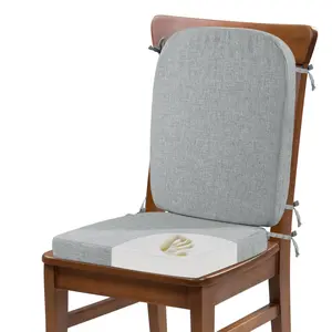 HOMBYS Chair Cushion Set – Soft Seat & Back Support Pads for Dining & Kitchen Chair Comfort Upgrade