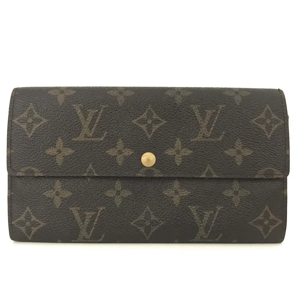 Pre-owned Louis Vuitton canvas Small Leather Goods $720 1995 Monogram Sarah Wallet CA0975