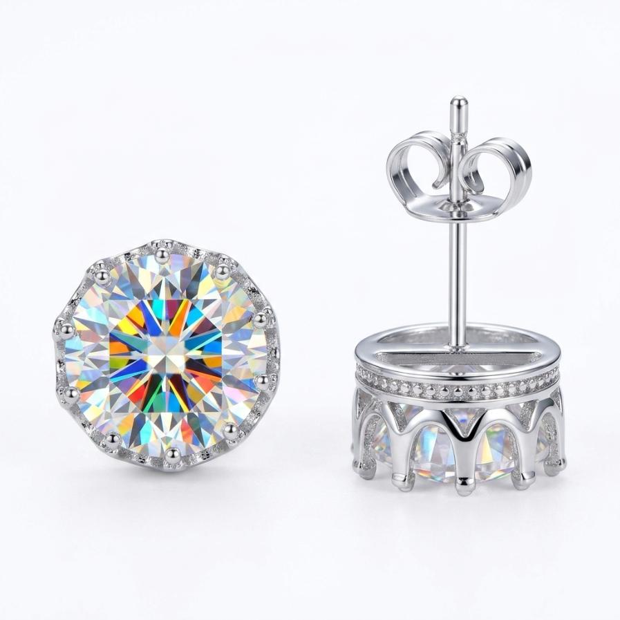 Women's 925 Sterling Silver Crown & Zircon 3-Piece Jewelry Set – Includes Sparkling Pendant Necklace, Adjustable Ring, and Crystal Stud Earrings; A Romantic Birthday or Anniversary Gift – Stylish, Versatile, and Exquisite Accessories for Women Women's 925 Sterling Silver Crown & Zircon 3-Piece Jewelry Set – Includes Sparkling Pendant Necklace, Adjustable Ring, and Crystal Stud Earrings; A Romantic Birthday or Anniversary Gift – Stylish, Versatile, and Exquisite Accessories for Women