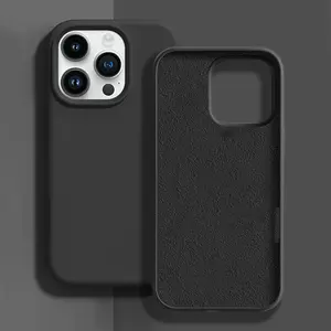 Luxury Feel Magnetic Phone Case with 2pcs Tempered Glass Suitable for Iphone 17, 16, 15, 14, 13, 12, 11 Pro Max And 16 Plus, Supports Wireless Charging, Simple Solid Color Protective Phone Case for Both Men And Women