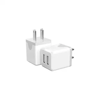 USB Wall Charger,Dual A USB Port Cube Power Plug Adapter,Fast Phone Charger Block Charging Box Brick for Phone 16 15 14 13 12 11 Pro Max 10 Se X 8 7 Plus,and More[2 Pack]