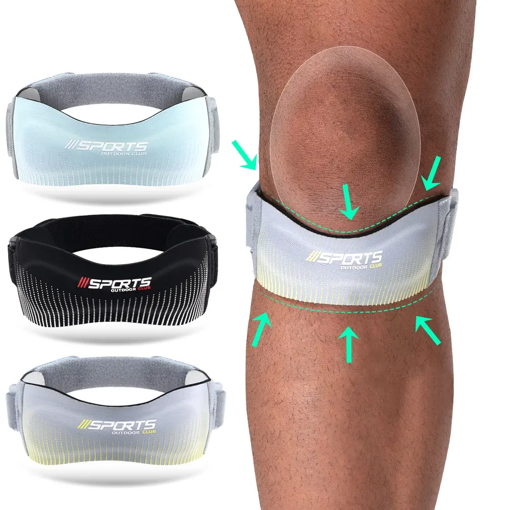 1Pcs Sports Knee Brace, Adjustable Knee Support, Knee Supporter for Running, Hiking, Basketball