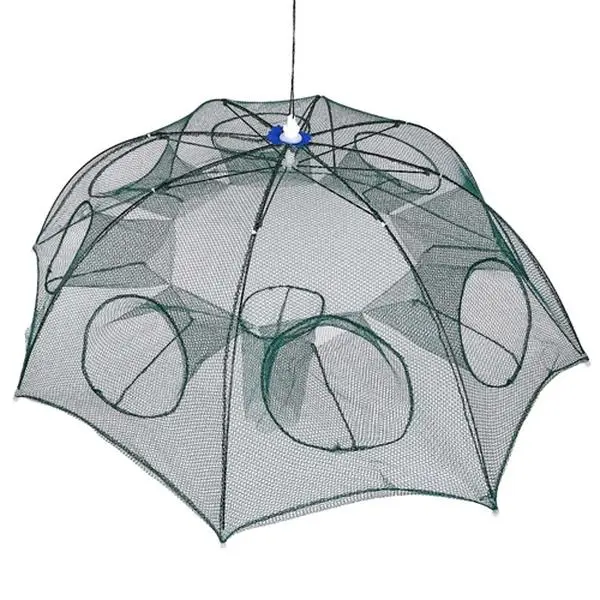 Foldable Auto-Contract Cast Net Trap Crab Shrimp Bait Fish Mesh Cage Portable Net Fishing Cage fishing  time  lures-3582