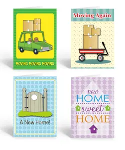 Stonehouse Collection Moving Cards - New Address Note Cards - 10 Boxed Change of Address Cards & Envelopes - USA Made