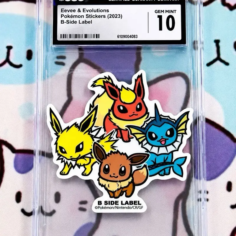 CGC 10 Eevee & Evolutions Trading Card, B-Side Label