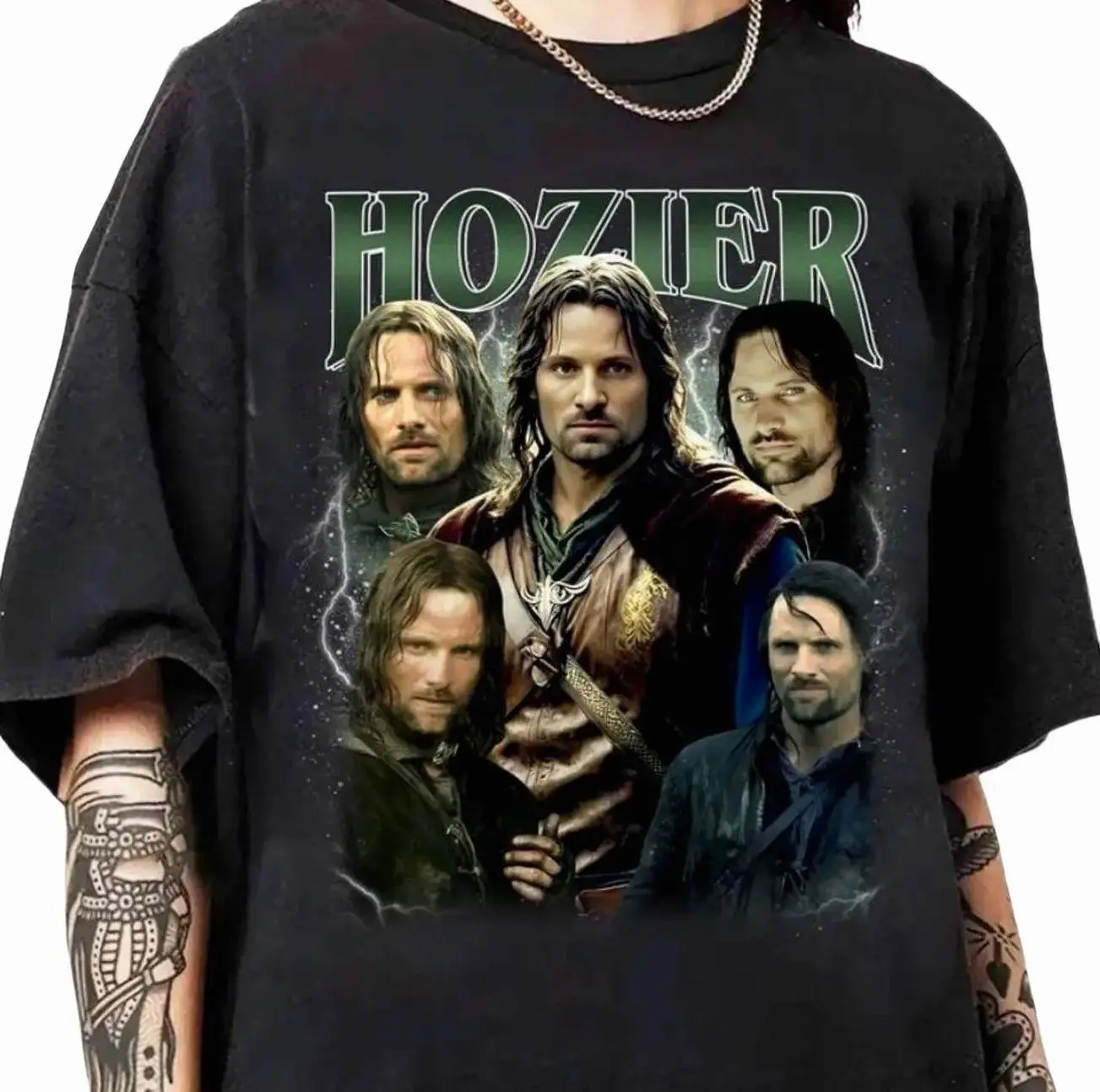 Hozier Aragon Wash Oversized Shirt, Aragorn Vintage Bootleg Shirt, Aragorn Graphic Tee, Hozier Aragorn Shirt