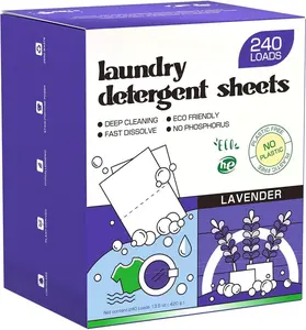 Lavender Laundry Detergent Sheets, 240 Loads - , -Based, , No Plastic Jug