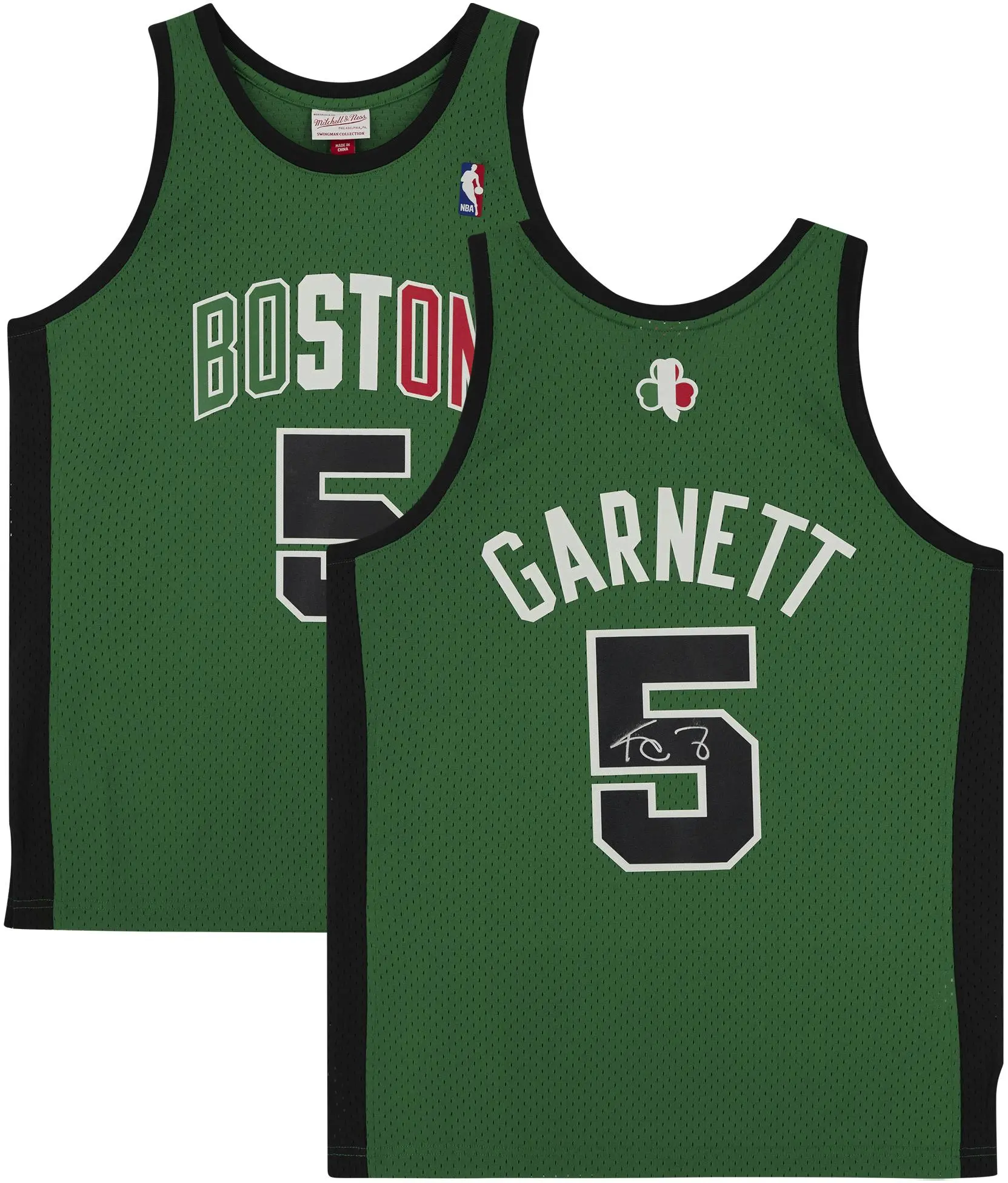 Kevin Garnett Boston Celtics Autographed Mitchell & Ness 2007-08 Italy Replica Jersey - Fanatics Authentic Certified