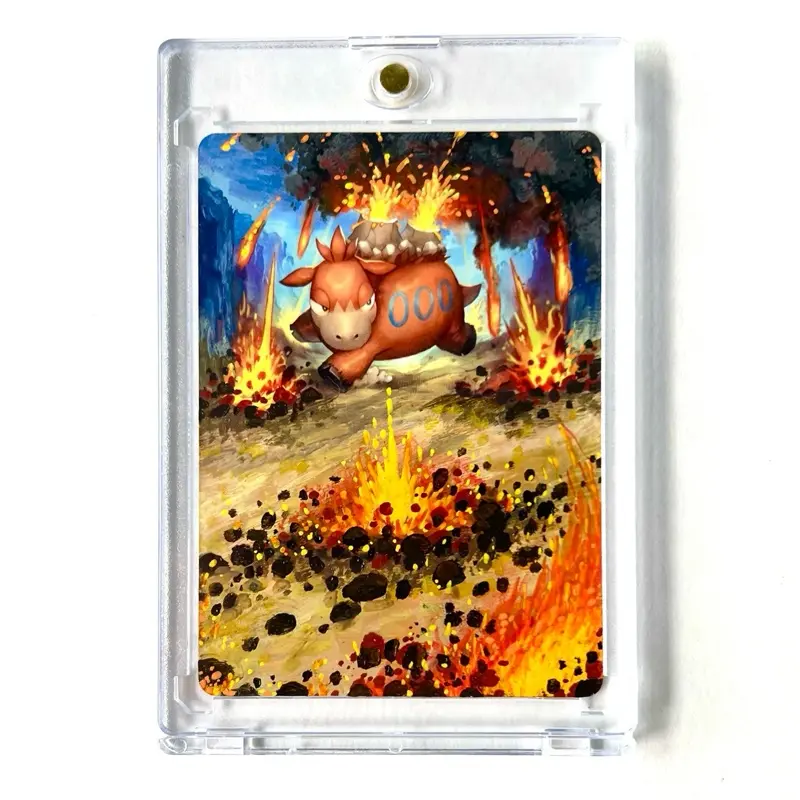 Hand-Painted Camerupt Pokemon Card