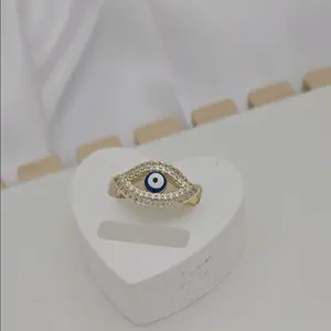244 anillo ojo gold Plated