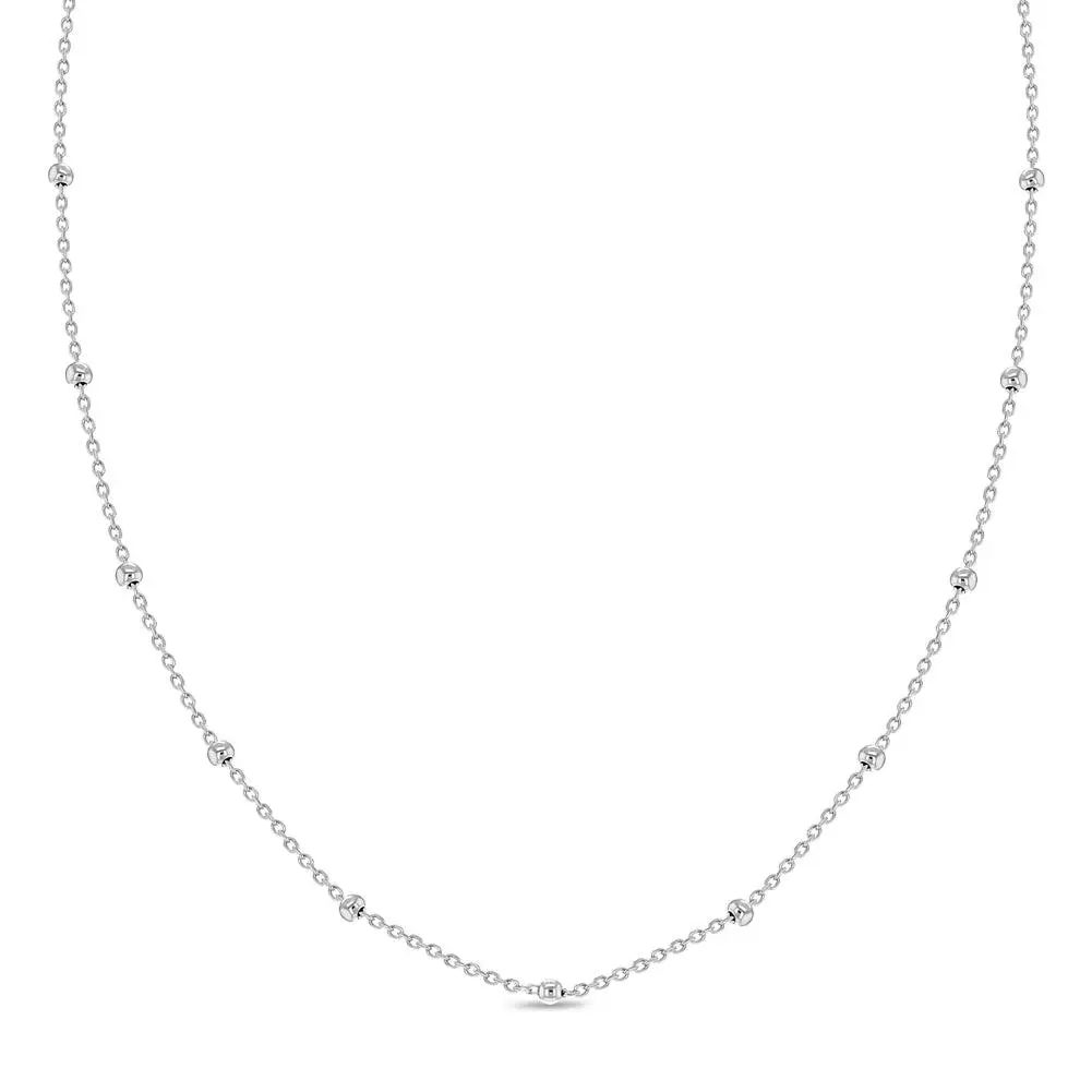 Polished Satellite Chain 12"-18" Baby / Toddler / Kids Chain - Sterling Silver