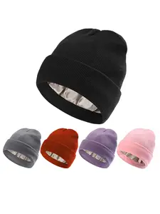 Solid Color Beanie Hats for Men & Women, Fitted Knitting Warm Hat for Fall & Winter, Outdoor Activities, Knitted Winter Hat