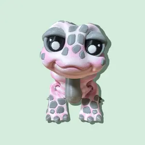 Tortoise Figurine - Limited Edition, Auction Size, Original Design with Unique Patterns and Features Decor Ornaments Rainbow Rainbow Translucent