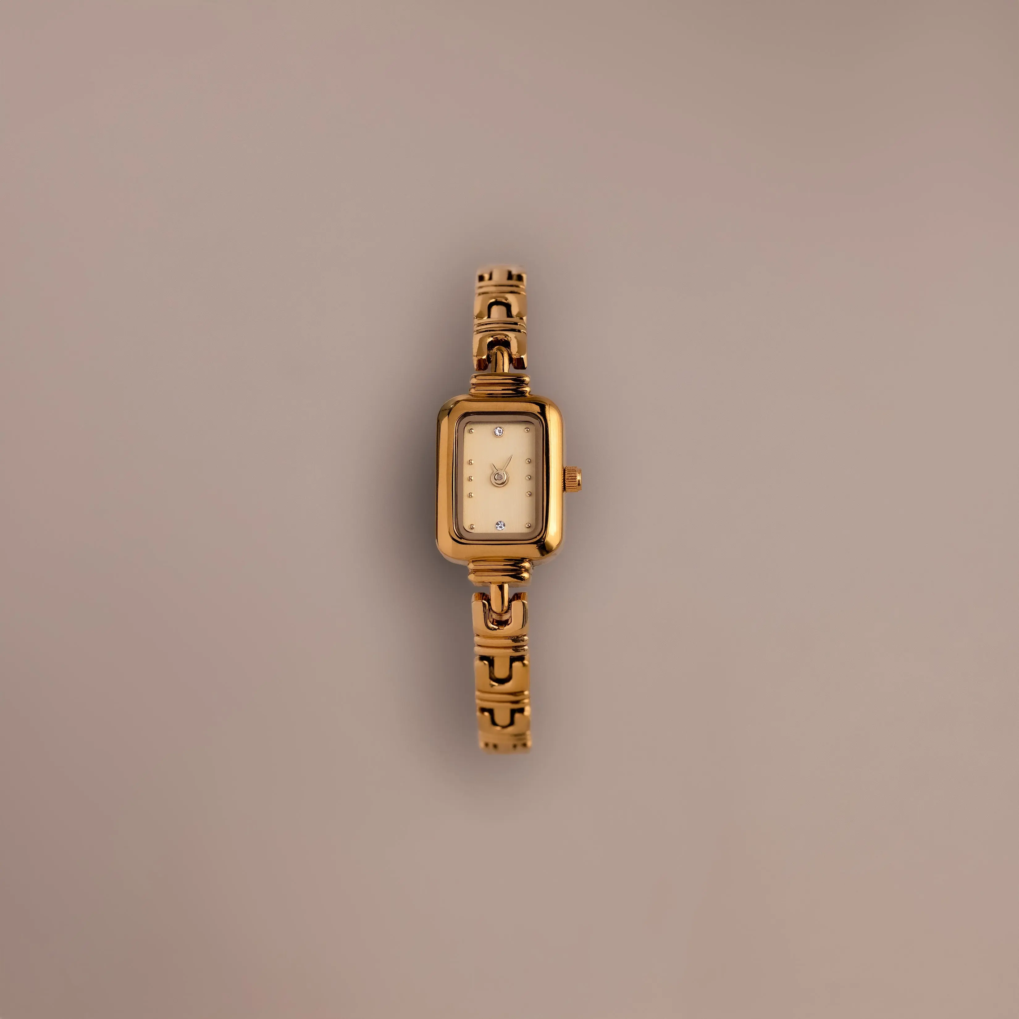 Azteca Link Timepiece by Caitlyn Minimalist - Dainty Square Timepiece Watch in 18K Gold, Mixed Metal, & Silver - Minimalist Jewelry for Women - Gift for Mom
