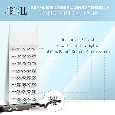 Ardell Seamless Underlash Extensions - Fauxmink L Curl, Up To 5 Applications, 32 ct, 1-pack