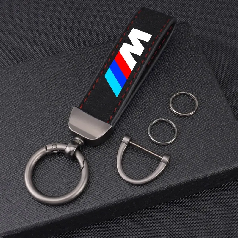 Bmw Suede Car Styling Keychain, Anti-Loss Keyring Pendant, Gift for Bmw 1 3 5 7 Series, M X1 X3 X4 X5, F10 F15 F16 F20 F30, M3 M4 E34 E46, Soft Keychain, Keychain Accessories, Car Key Chains