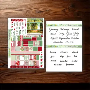 Hobonichi Planner | Weekly Sticker Kit | Charming Apple Orchard