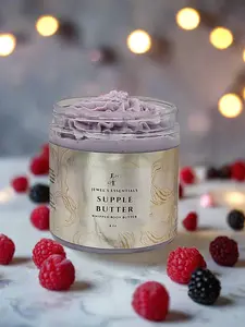 Jewel's Essentials Supple Butter: Black Raspberry Vanilla- Soothing Whipped Body Butter With Ripe Black Raspberry, Vanilla & Floral Notes