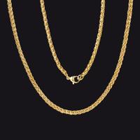 14K Gold-3mm/24inches