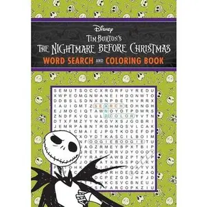 Disney Tim Burton's the Nightmare Before Christmas Word Search and Coloring Book -- Editors of Thunder Bay Press - Paperback