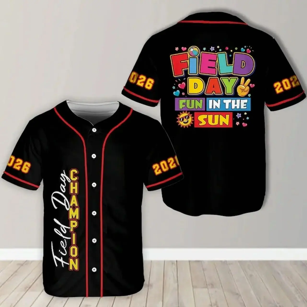 Field Day 2026 Shirt, Field Day Champion Baseball Jersey, School Sports Day Shirt