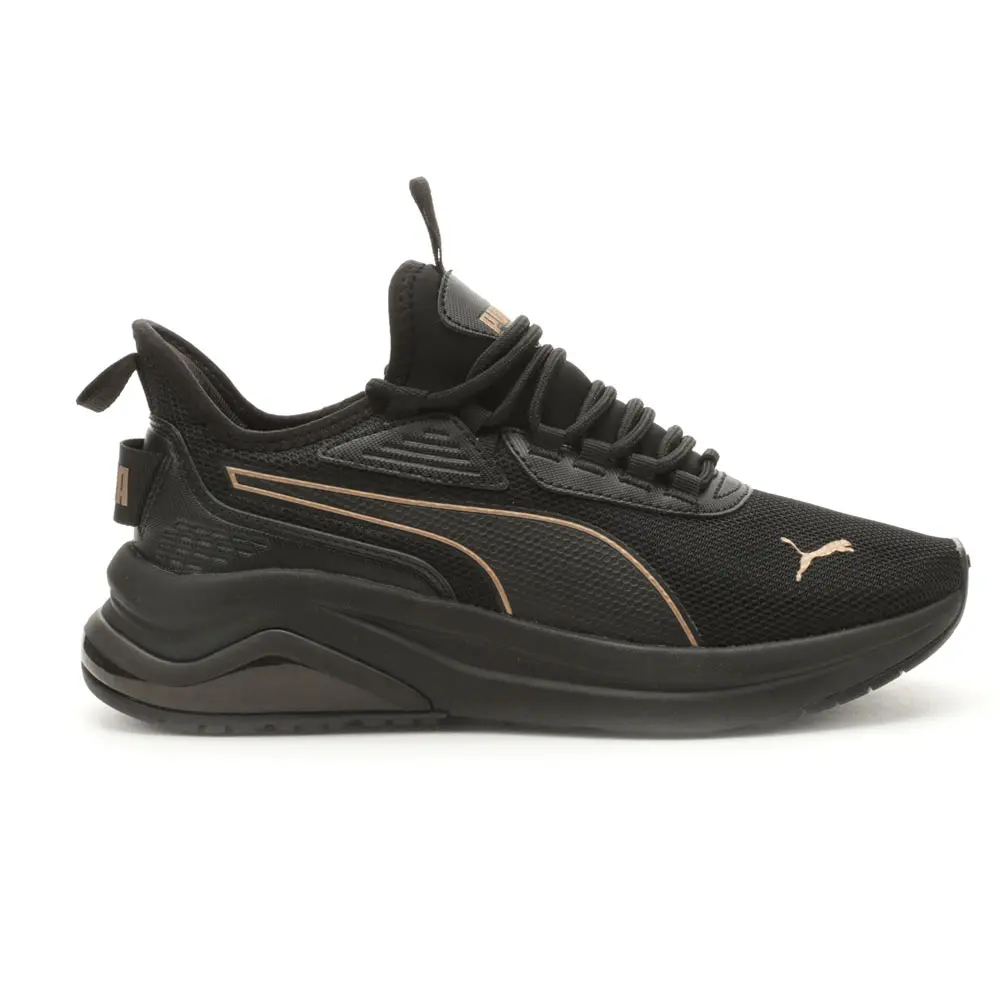 PUMA Womens Amplifier Lace Up Sneakers Shoes Casual - Black