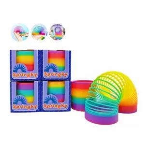 Children's Rainbow Ball Ring, Classic Novelty Stress Relief Toy, Mood Lifter