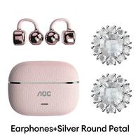 Pink+Silver Round Petal