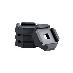 VEVOR RV Leveling Pads, 4-Pack Rubber Trailer Jack Pads, Each with 5000 lbs Capacity, Jack Stabilizer Padding with Large Surface Area, Ideal for 10 Round Feet, 5th Wheels Class A/C Motorhomes Camper