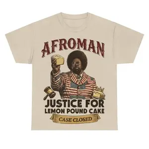 Afroman Lemon Pound Cake Meme Tee, Vintage Rap Graphic T-Shirt