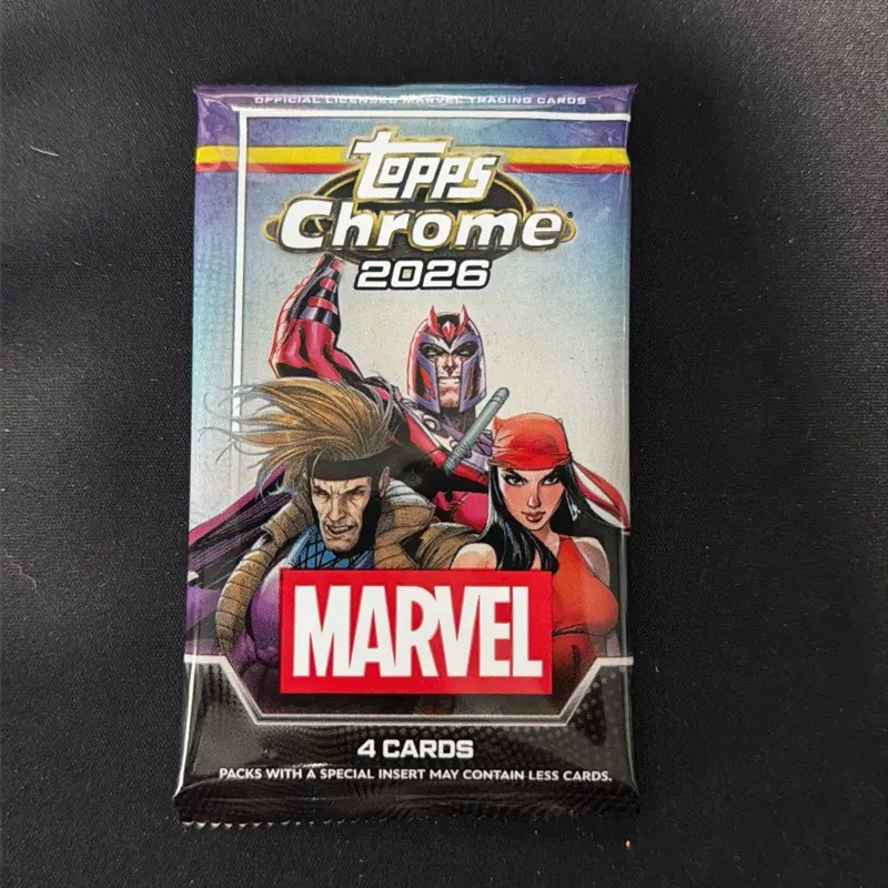 2026 Topps Chrome Marvel Collectible Non-Sports Trading Card Single Pack, Collectible Cards