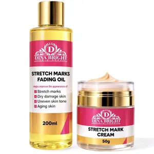 STRETCH MARKS FADING OIL & STRETCH MARKS CREAM.