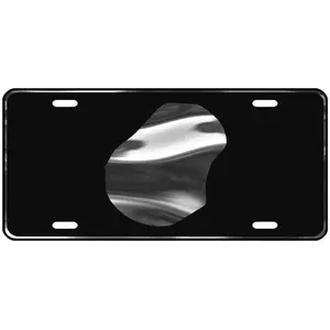 CustoMonsterDesigns Nauru Map Heavy Duty Aluminum License Plate