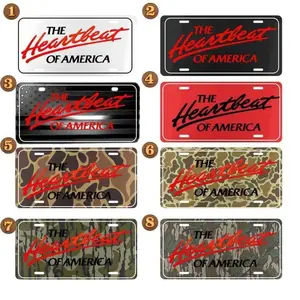 Chevy The Heartbeat Of America Camo Collection License Plate, Vanity Car & Truck Tag, Hunting Gifts For Him