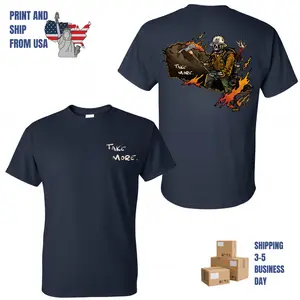 Take More Wildland Firefighter Skull T-Shirt, 2 Sides, dark wildland fire art, oversized t-shirt for men, tactical streetwear style, gift for first responders