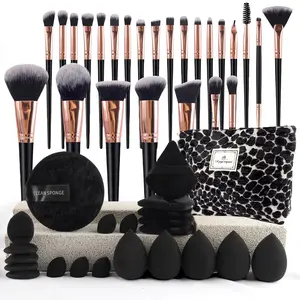 Professional Makeup Tool Set, 47pcs/set Makeup Brush Kit, Makeup Brushes & Makeup Bag & Makeup Sponge & Powder Puff & Cleaning Sponge, Makeup Accessories, Cosmetic