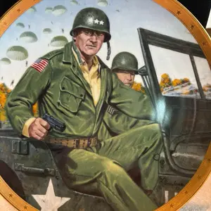 John Wayne Military Collectors Plate