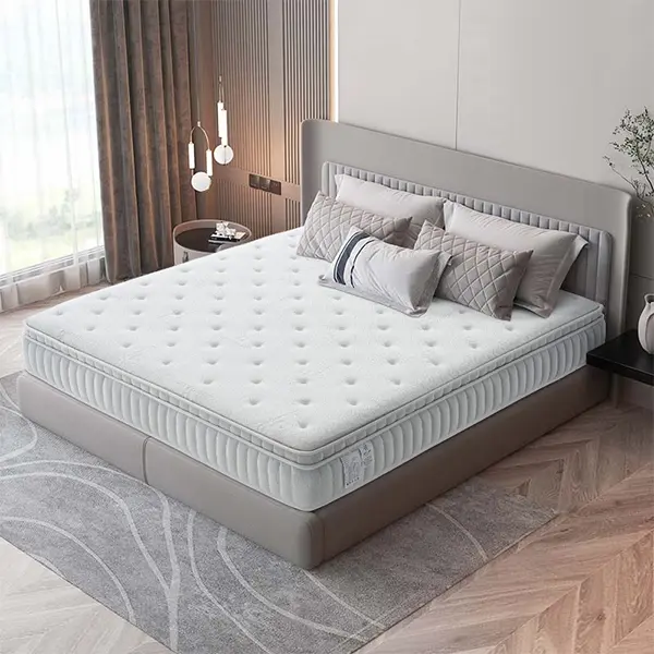 Queen 12-Inch Memory Foam Hybrid Mattress with Independent Pocket Springs, Plush Pressure-Relief, Motion Isolation & Breathable, Mattress-in-a-Box