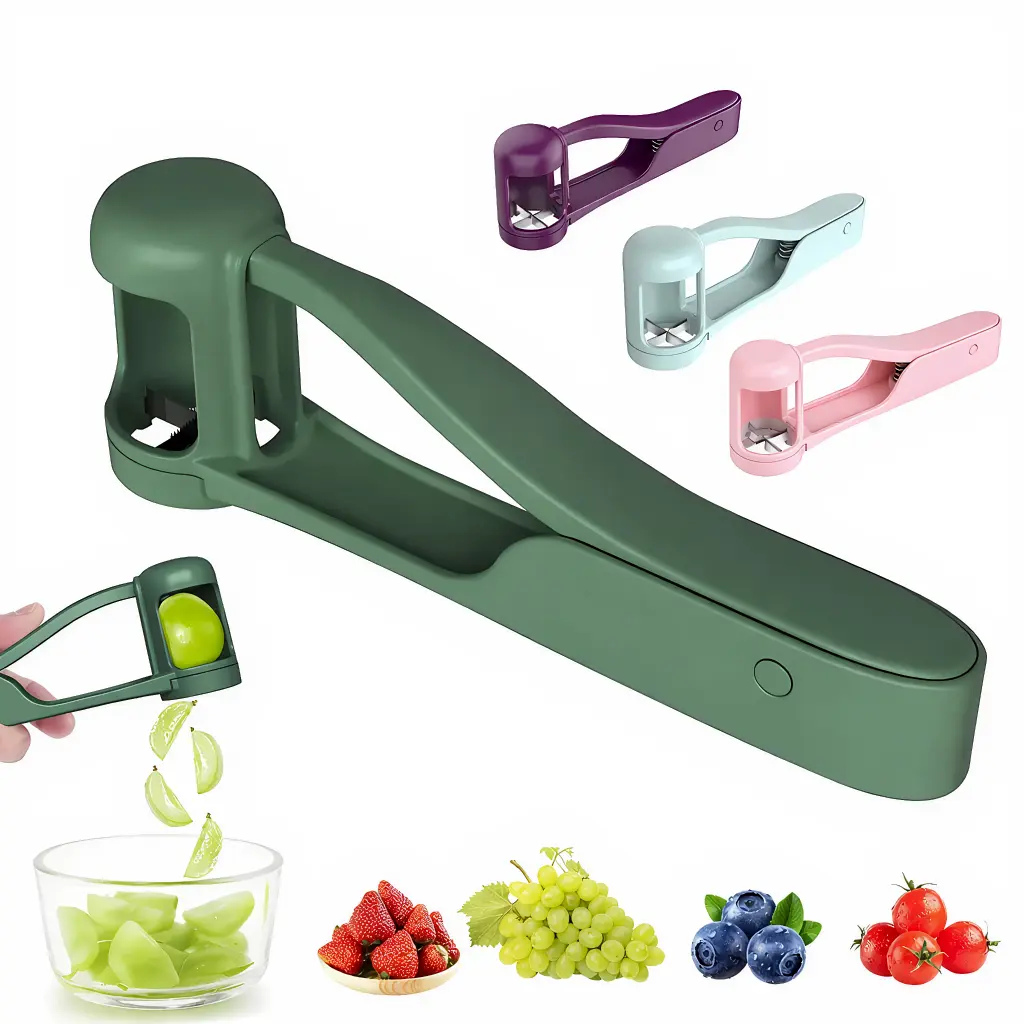 Grape Cutting for Toddlers 1-3,Grape Slicer for Toddlers Grape Cutter Tool Grape Slicer Kitchen Gadget for Kids' Lunch Accessories,Cherry Tomato & Strawberry Sandwich