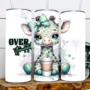Crystal the Over Stimulated Giraffe Tumbler