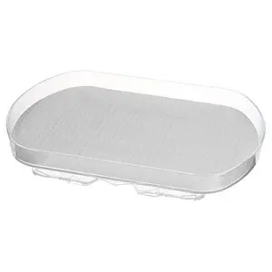 Improvements Rectangular Low Wall Turntable with Silicone Liner