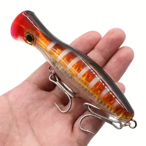 20241pc Long Casting Fishing Lure, Floating Popper, Tackle For Boat Fishing Sea Fishing2025