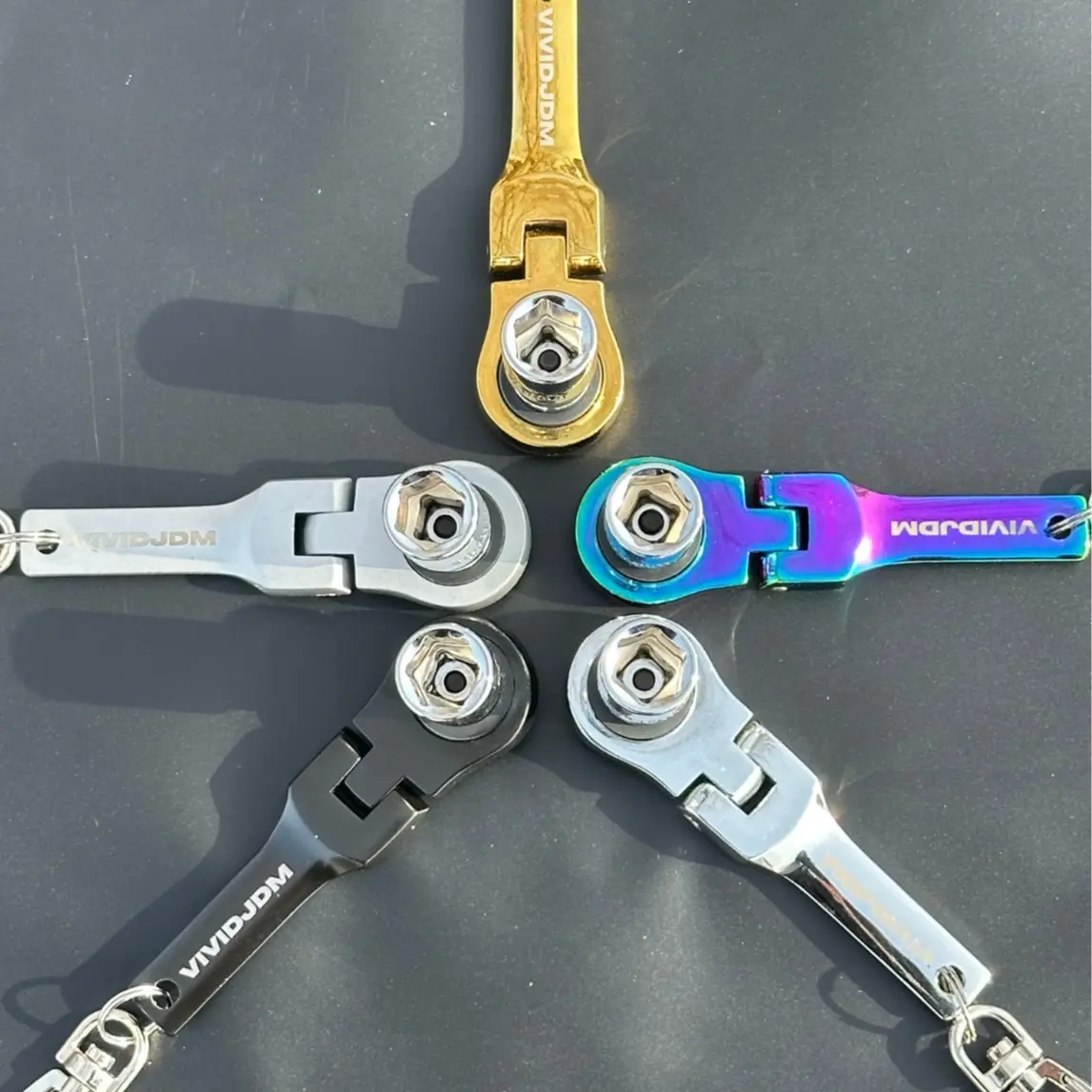 V2 JDM 10mm Ratchet Keychain Tool