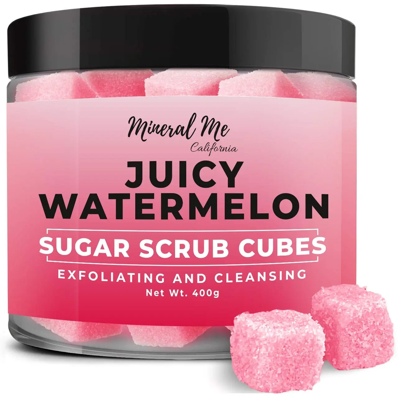 Sugar Scrub - Juicy Watermelon Body Scrub Cubes - Watermelon Sugar Scrub